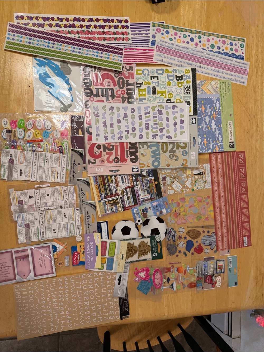 Assorted Scrapbooking Supplies